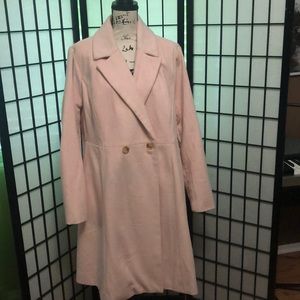 Faux wool coat